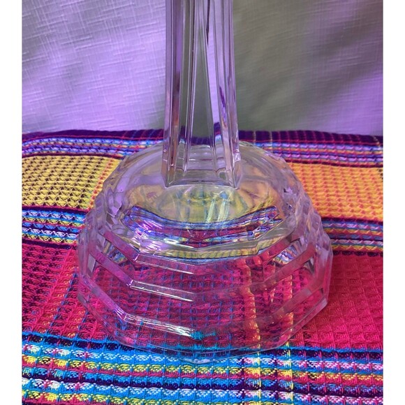 Beautiful Crystal Cross 7 Inches Tall Base 4 Inches Diameter - Picture 2 of 12